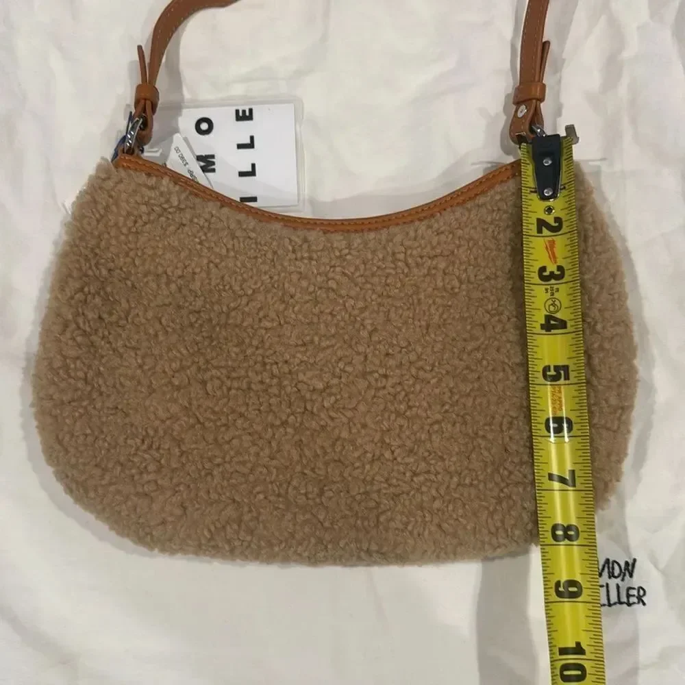 NWT Simon Miller Faux Sherpa Satchel Sasi Handbag Tan